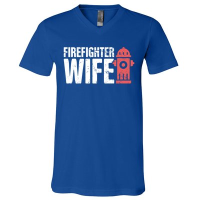 Wife Fire Departt And Fire Fighter / Firefighter Gift V-Neck T-Shirt