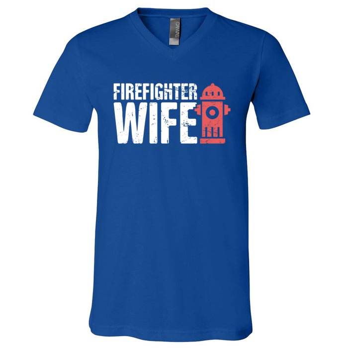 Wife Fire Departt And Fire Fighter / Firefighter Gift V-Neck T-Shirt