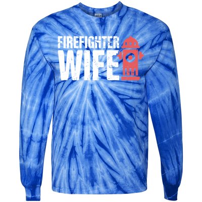 Wife Fire Departt And Fire Fighter / Firefighter Gift Tie-Dye Long Sleeve Shirt