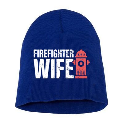 Wife Fire Departt And Fire Fighter / Firefighter Gift Short Acrylic Beanie