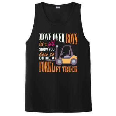 Womens Forklift Driver Girl Forklift Truck Forklift Operator PosiCharge Competitor Tank