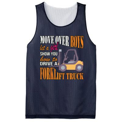 Womens Forklift Driver Girl Forklift Truck Forklift Operator Mesh Reversible Basketball Jersey Tank