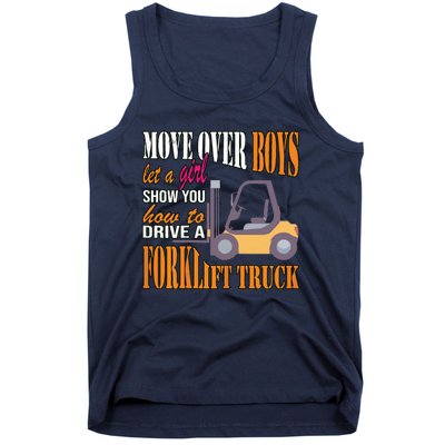 Womens Forklift Driver Girl Forklift Truck Forklift Operator Tank Top