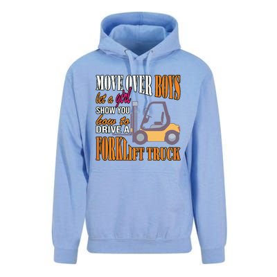 Womens Forklift Driver Girl Forklift Truck Forklift Operator Unisex Surf Hoodie