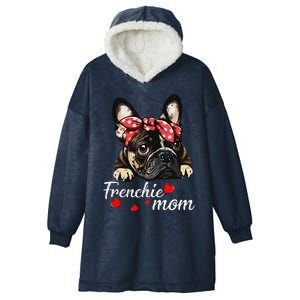 Women Frenchie Dog Mom French Bulldog Mom Love Mothers Day Hooded Wearable Blanket