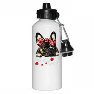 Women Frenchie Dog Mom French Bulldog Mom Love Mothers Day Aluminum Water Bottle