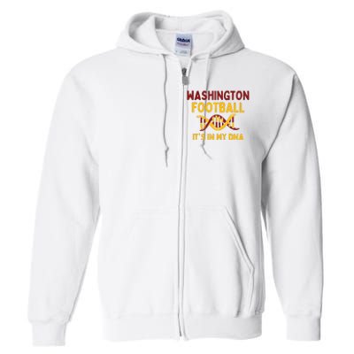 Washington Football DC Sports Team Full Zip Hoodie