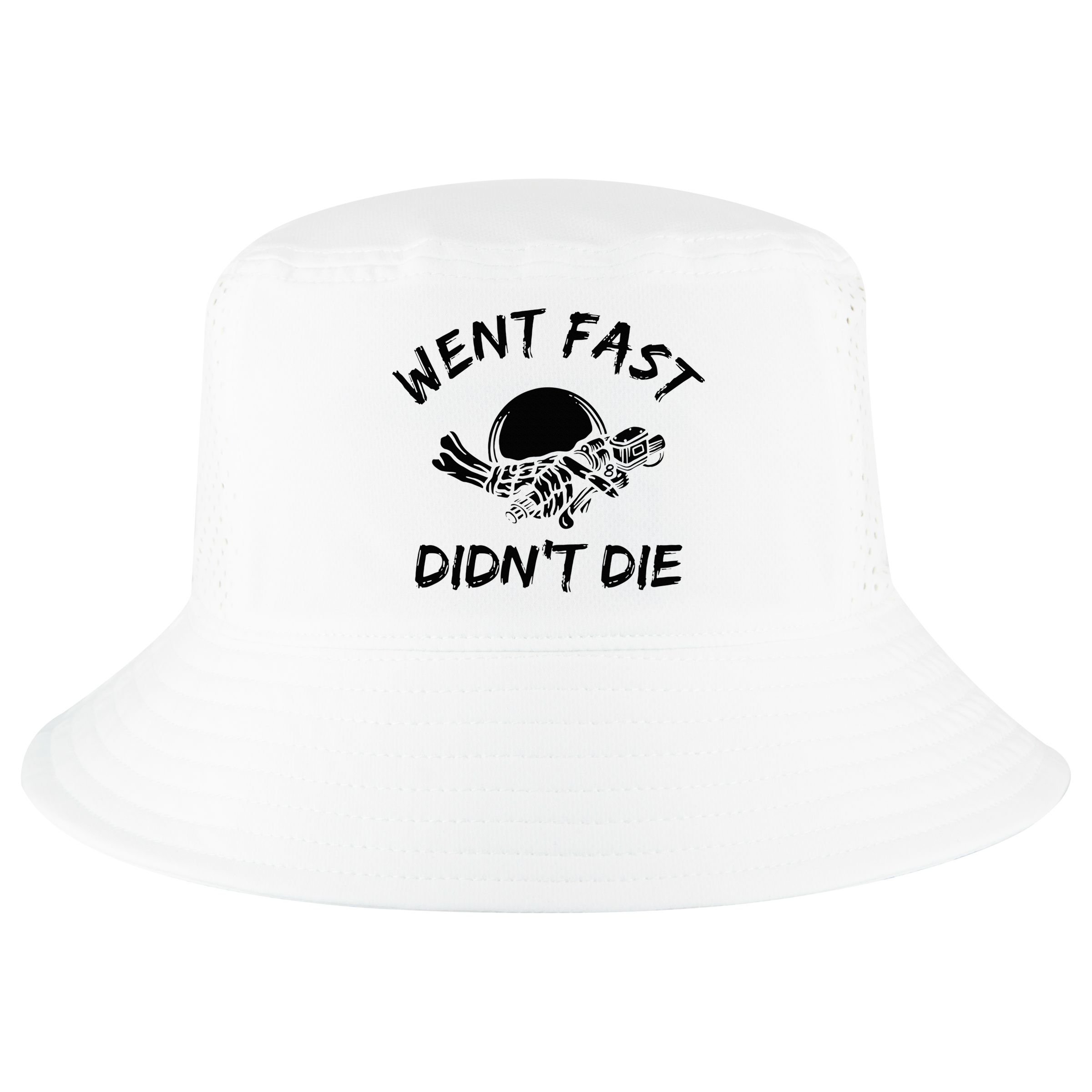 Went Fast DidnT Die Funny Race Car Dirt Bike Racing Cool Comfort Performance Bucket Hat