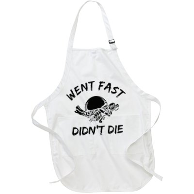 Went Fast DidnT Die Funny Race Car Dirt Bike Racing Apron
