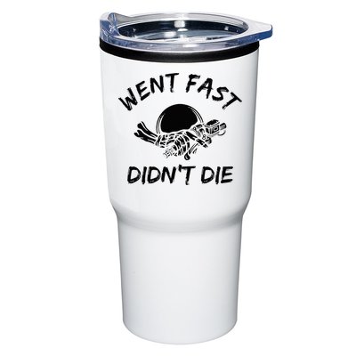 Went Fast DidnT Die Funny Race Car Dirt Bike Racing Tumbler