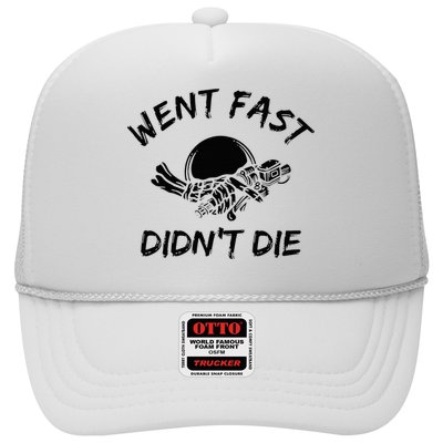 Went Fast DidnT Die Funny Race Car Dirt Bike Racing Hat