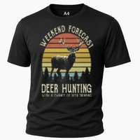 Weekend Forecast Deer Hunting With A Chance Of Beer Drinking Cooling Performance Crew T-Shirt