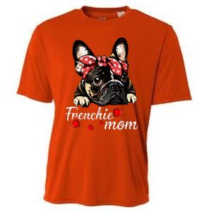 Women Frenchie Dog Mom French Bulldog Mom Love Mothers Day Cooling Performance Crew T-Shirt