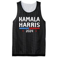 Wo Funny Design Kamala Harris 2024 For President America Flag Vneck Mesh Reversible Basketball Jersey Tank