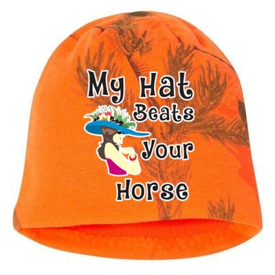 Wo Funny Derby Hat Horse Betting Derby Raceday Party Gift Kati - Camo Knit Beanie