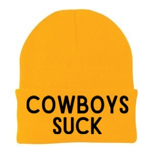 Washington Football DC Sports Team Cowboys Suck TShirt Knit Cap Winter Beanie