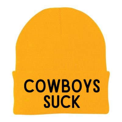 Washington Football DC Sports Team Cowboys Suck TShirt Knit Cap Winter Beanie