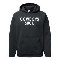 Washington Football DC Sports Team Cowboys Suck TShirt Performance Fleece Hoodie