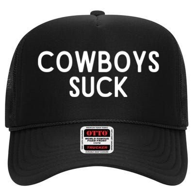 Washington Football DC Sports Team Cowboys Suck TShirt High Crown Mesh Back Trucker Hat