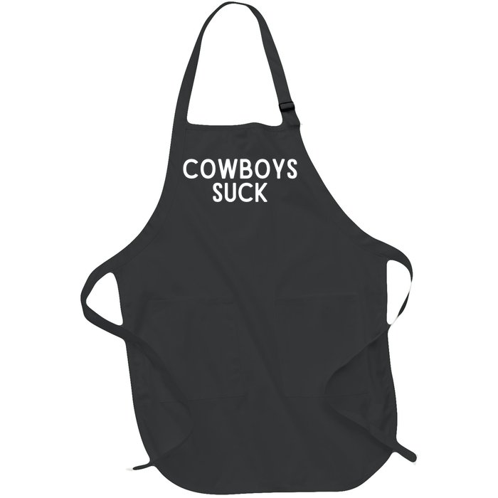 Washington Football DC Sports Team Cowboys Suck TShirt Full-Length Apron With Pockets