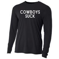 Washington Football DC Sports Team Cowboys Suck TShirt Cooling Performance Long Sleeve Crew