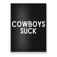 Washington Football DC Sports Team Cowboys Suck TShirt Poster