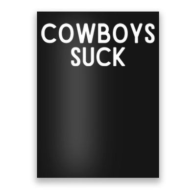 Washington Football DC Sports Team Cowboys Suck TShirt Poster