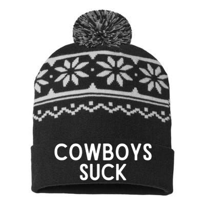 Washington Football DC Sports Team Cowboys Suck TShirt USA-Made Snowflake Beanie