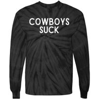 Washington Football DC Sports Team Cowboys Suck TShirt Tie-Dye Long Sleeve Shirt