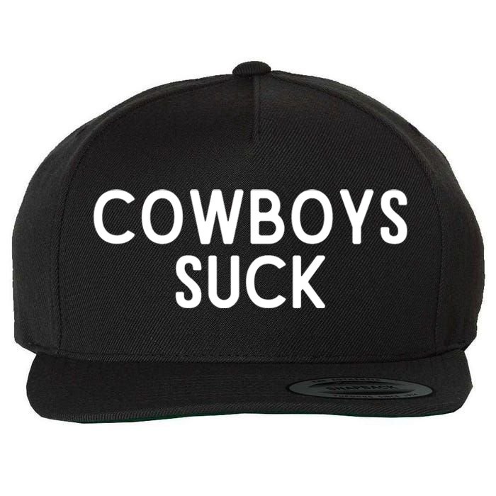 Washington Football DC Sports Team Cowboys Suck TShirt Wool Snapback Cap