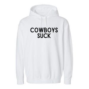 Washington Football DC Sports Team Cowboys Suck TShirt Garment-Dyed Fleece Hoodie