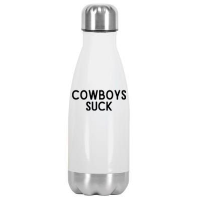 Washington Football DC Sports Team Cowboys Suck TShirt Stainless Steel Insulated Water Bottle