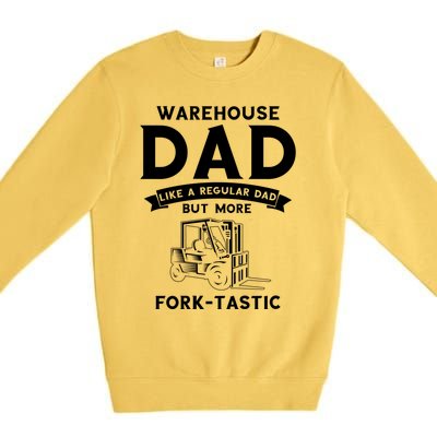 Warehouse Forklifter Design For Warehouse Driver Gift Premium Crewneck Sweatshirt