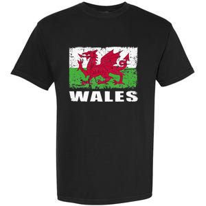 Wales Flag Design Grunge Country Flag Wales Garment-Dyed Heavyweight T-Shirt