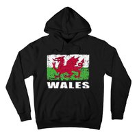 Wales Flag Design Grunge Country Flag Wales Hoodie