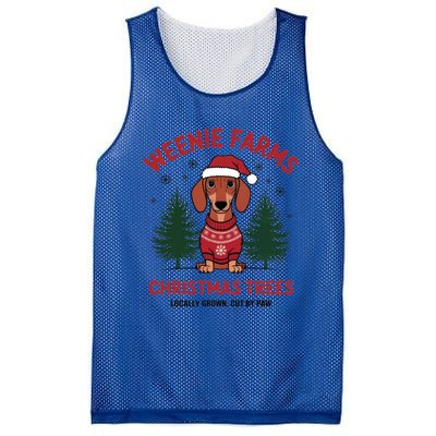 Weenie Farms Dachshund Christmas Trees Wiener Dog Great Gift Mesh Reversible Basketball Jersey Tank