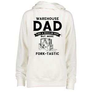 Warehouse Forklifter Design For Warehouse Driver Funny Gift Womens Funnel Neck Pullover Hood