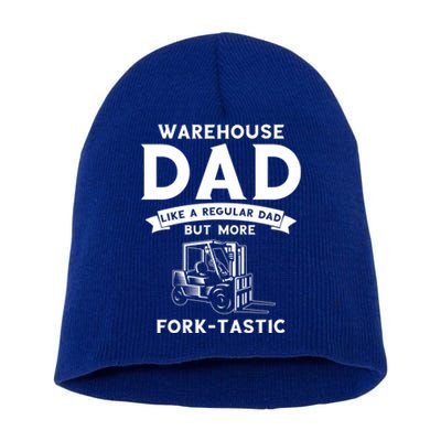 Warehouse Forklifter Design For Warehouse Driver Funny Gift Short Acrylic Beanie