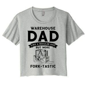 Warehouse Forklifter Design For Warehouse Driver Funny Gift Women's Crop Top Tee