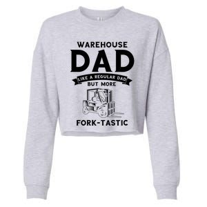 Warehouse Forklifter Design For Warehouse Driver Funny Gift Cropped Pullover Crew