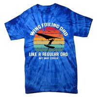 Wing Foiling Dad Like A Regular Dad But Cooler Tie-Dye T-Shirt