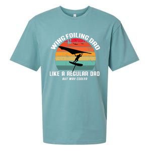 Wing Foiling Dad Like A Regular Dad But Cooler Sueded Cloud Jersey T-Shirt