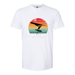 Wing Foiling Dad Like A Regular Dad But Cooler Softstyle CVC T-Shirt