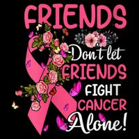 Womens Friends Don't Let Friends Fight Breast Cancer Alone Gifts Bag
