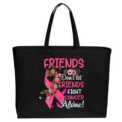 Womens Friends Don't Let Friends Fight Breast Cancer Alone Gifts Cotton Canvas Jumbo Tote