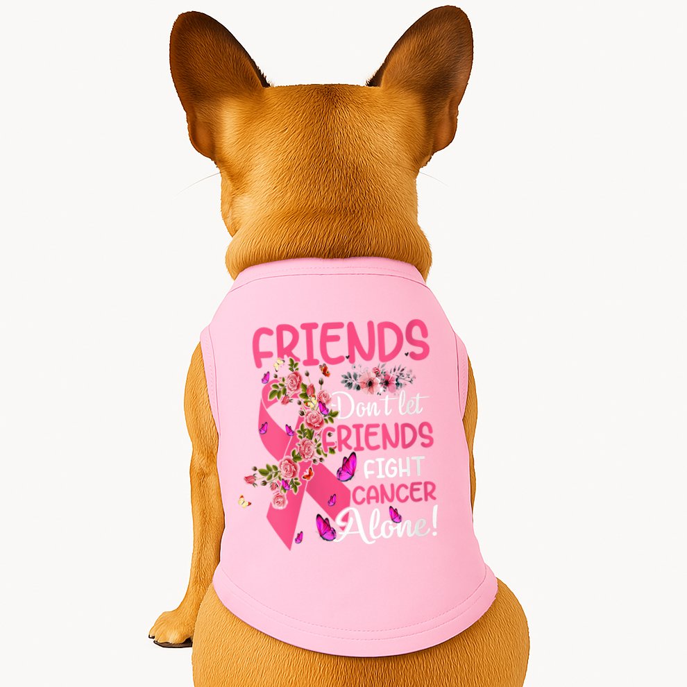 Womens Friends Don't Let Friends Fight Breast Cancer Alone Gifts Doggie Tank