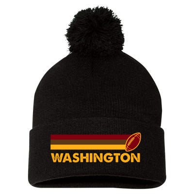 Washington Football DC Team Retro Pom Pom 12in Knit Beanie