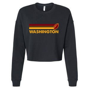 Washington Football DC Team Retro Cropped Pullover Crew