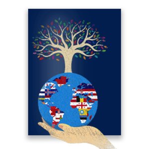 World Flags Environmental Awareness Earth Day Poster