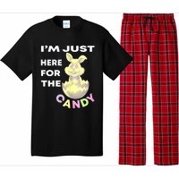 Womens Funny Easter Quote I'm Just Here For The Candy Cool Easter Pajama Set